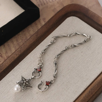 Uniqueura New Arrival Elegant Star 925 Sterling Silver Female Charm Bracelet