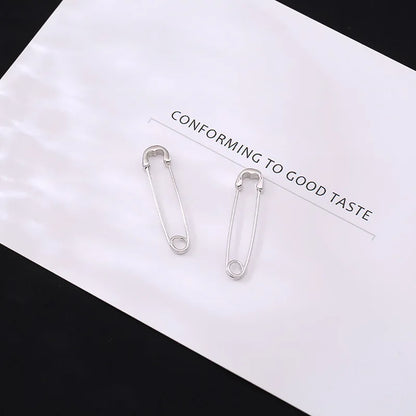 925 Sterling Silver Pin Earrings Unisex New Fashion Ear Stud Jewelry