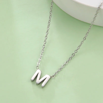 UNIQUEURA Minimalist Initial A-Z Letter Necklace for Women