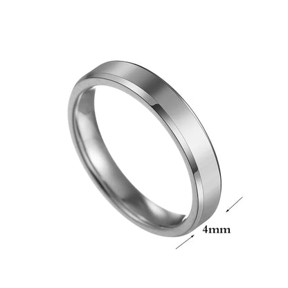 Uniqueura Custom Engrave Names Stainless Steel Women Rings 4mm/6mm