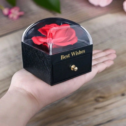 Eternal Rose Gift Box – Romantic Jewelry Box for Couples