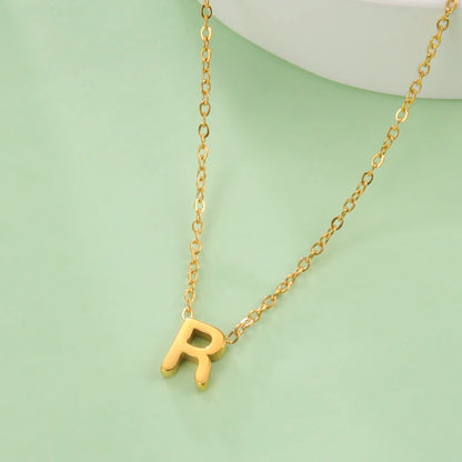 UNIQUEURA Minimalist Initial A-Z Letter Necklace for Women