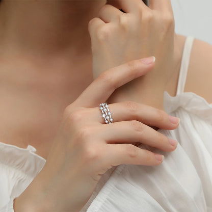 Trending Moissanite 925 Silver Engagement Ring with Certificate