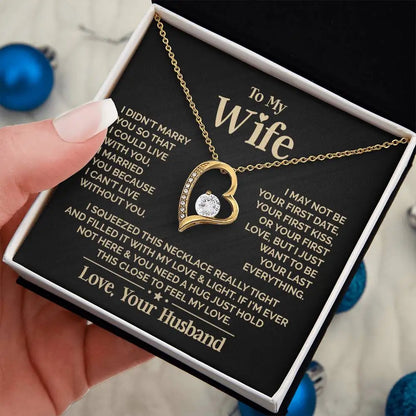 To My Love – Heart Necklace Gift for Wife