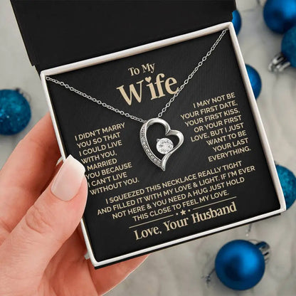 To My Love – Heart Necklace Gift for Wife