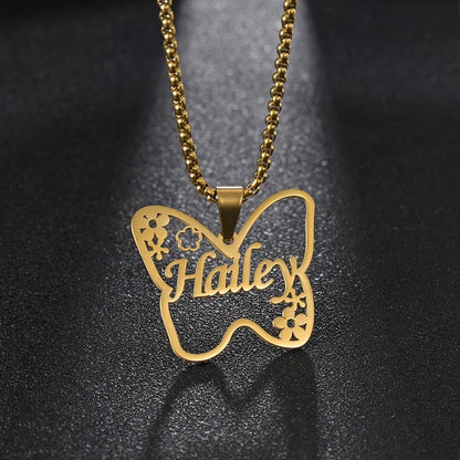 Custom Name Necklace Custom Jewelry Stainless Steel Personalized