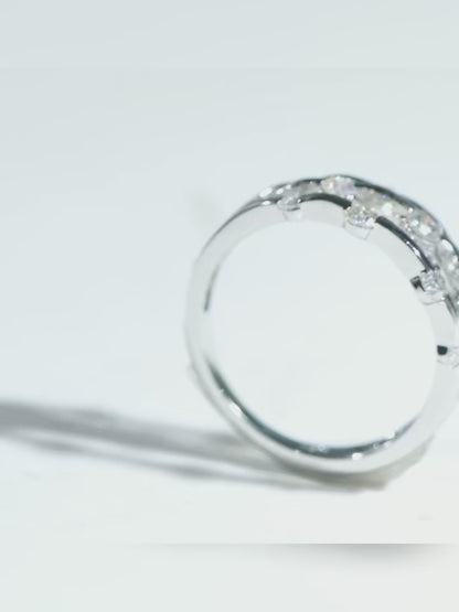 Trending Moissanite 925 Silver Engagement Ring with Certificate